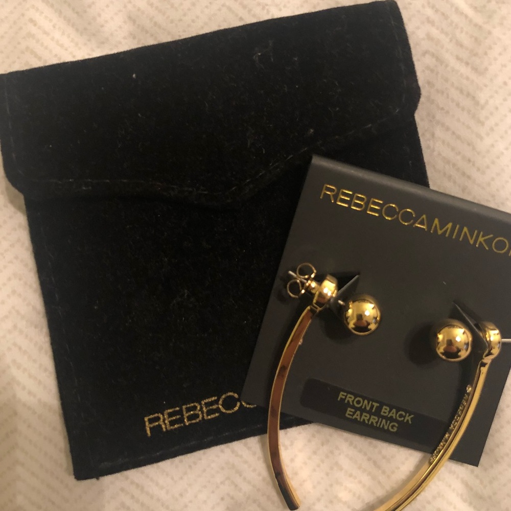 Rebecca Minkoff 2” drop earring gold